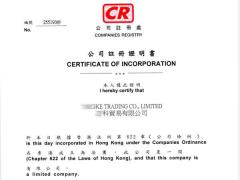 正穗香港公司注冊成功案例2