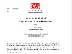 正穗香港公司注冊成功案例3